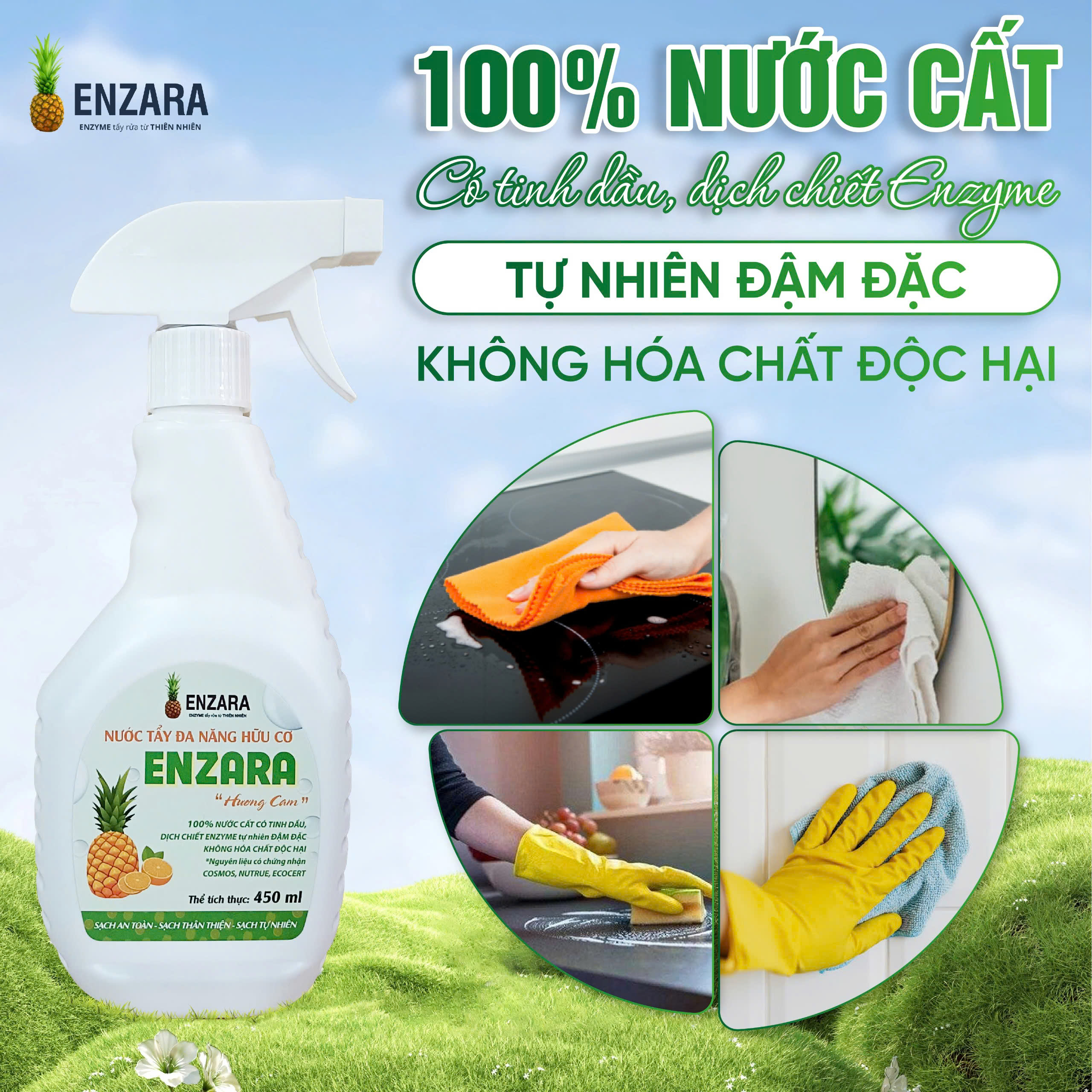 Tẩy Đa Năng ENZARA Hương Cam